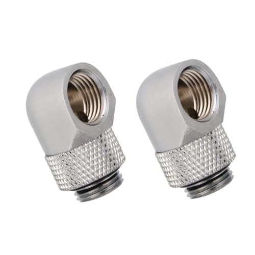 Adaptador de latón resistente SHINEOFI con acabado plata para refrigeración de PC 3
