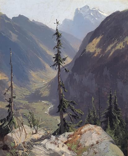 Cuadro en lienzo de Wetterhorn para un dormitorio elegante y relajante de 60x90cm