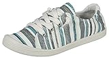 Forever Link Comfort-01 Women's Classic Slip-On Comfort Fashion Sneaker, Blue Multi, 7