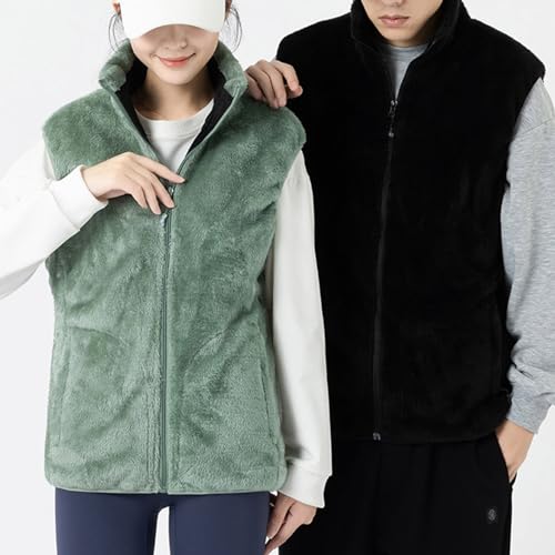 Chaqueta de abrigo de invierno para mujer ropa caliente chaleco térmico de felpa 2