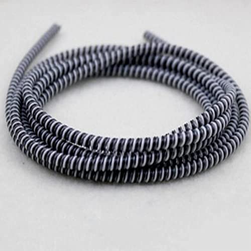 Image of J'TTON Spiral Triple Color (2 Pcs) 1.4 Meters Each-Full Size Cable Cord Charger Protector Saver Winder for iPhone & Android Charging Cables (Black)