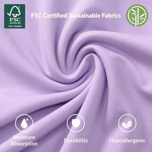 Image of Baby /Toddler Sleep Sack with Legs, Rayon from Bamboo 95% + 5% Spandex, 1.0 TOG, 2‑Way Zipper Sleeping Bag, Walker‑Friendly 6-12M Purple