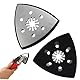 2 Stück Schleifplatte Dreieck 93 mm Multitool Schleifplatte Dreieckschleifer Zubehör Schleifen und Polieren für Holz Hartplastik Metall Entrosten