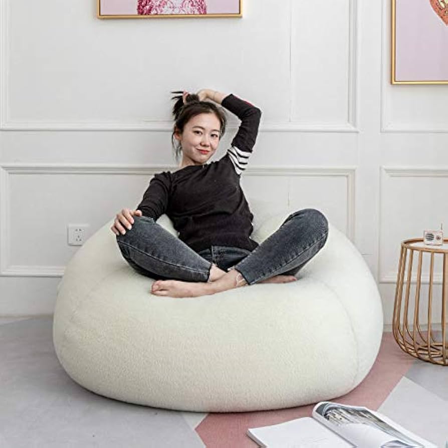 ヒトをダメにするソファー　ブラウン ビーズクッション Amazon.co.jp: JIHYECOU ビーズクッション ビーズソファー 1人