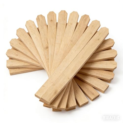 JAXPETY 6ft Dog-Ear Fence Picket 5.9 x 0.5in Fir Wood Fence Boards 50-Pack