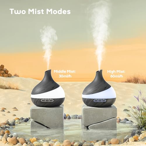 HJTHJT 500ML Essential Oil Diffuser: Aroma Diffuser with Remote Control for Hotel Spa Yoga Room - Humidifier with 14 Colors LED Night Light for Bath Bedroom Relaxation - Image 5