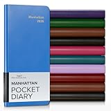 Per Annum Manhattan City Diary Planner 2026 - Hudson Blue - 7x3.25'