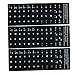 Stickers clavier Remplacement espagnol non transparent avec fond noir sur lettrage blanc pour ordinateurs portables de bureau 3pcs pour une utilisation informatique