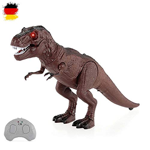 HSP Himoto RC op afstand bestuurde T-Rex Dino Dinosaurus Tyrannosaurus voor kinderen met geluid en loopfunctie, complete set incl. afstandsbediening