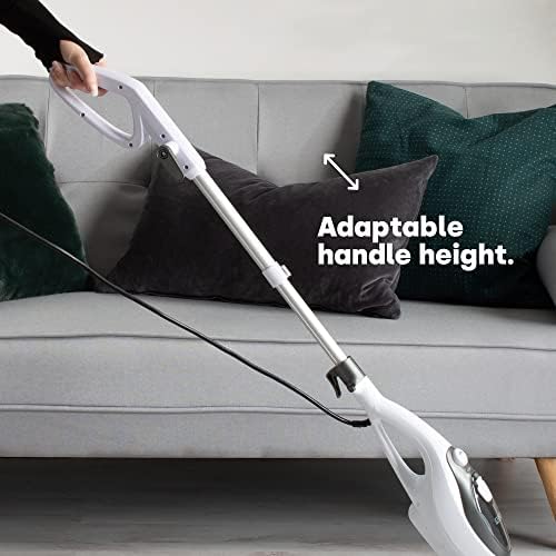 LIVIVO 15PC Multi-Function Microfibre Detachable Steam Mop Powerful 1500W with Spray Eliminating 99.9% of Bacteria - Cleaning Carpet Kitchen Bathrooms Tiles Grout Vinyl Hardwood floors Windows