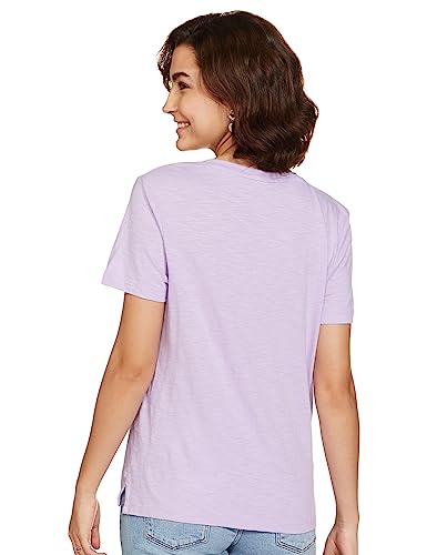 Image of Marks & Spencer Womens Solid Cotton V-Neck Everyday Fit T Shirt