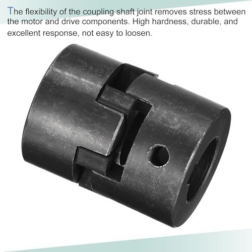 sourcing map Flexible Kupplungswelle 25 mm bis 25 mm Flexible Kupplung 51 mm L x 44 mm OD Motorkupplungsgelenk