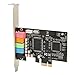 Scheda Audio Interna PCIE 5.1, Scheda Audio Surround a 6 Canali con Effetti Sonori 3D Ed EAX, Riproduzione a 24 Bit 48 KHz, Registrazione di Schede Audio Interne con Porta PCI Express, per Home Theate immagine
