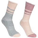 Trespass Womens Walking Socks Anti Blister Tacter Inner Lining 2 Pack Hadley