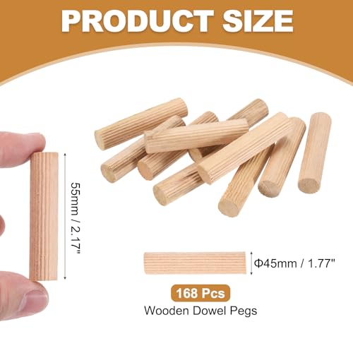 Clavijas de madera PATIKIL de 2.17 pulgadas para asegurar un ensamblaje resistente y duradero 2