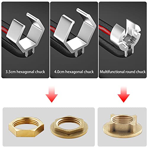 Aevxkhi Universal Adjustable Double-Ended Wrench With 3 Card Slots 4 In 1 Multifunctional Adjustable Wrench Universal Sink Plumbing Tools For Disassembly Assembly Of Sanitary Ware Pipe Puts Repair #TOP3