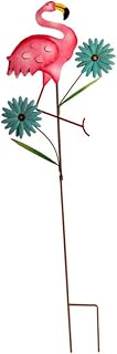 Hemobllo Plugin Flamingo De Jardín Decoración De Césped Metalico Colorida para Macetas y Patios Exteriores Adorno De para Jardín