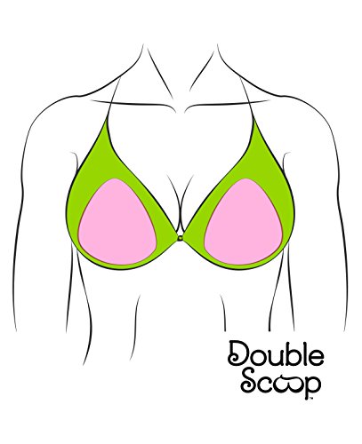 Divine Triangle Plus Size Large Breast Bra Swim Insert Nude + Free Fashion Tape,Size Size DD+ - Thumbnail 4