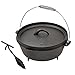 Produktbild BBQ-Toro 6 QT Dutch Oven Topf I Kochtopf aus Gusseisen 6,7 Liter I Gusstopf DO508 I Bräter mit Deckelheber I Outdoor Feuerkessel für Barbecue, Camping, Garten und Grillen
