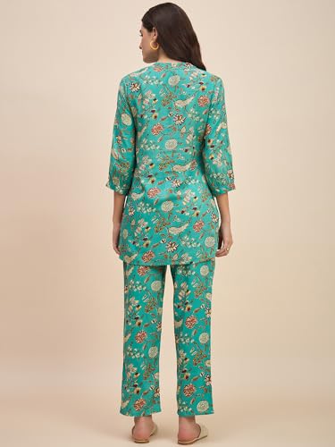 Image of Truvon Fashions Women's Co-Ords Set, Kurta and Pant Set