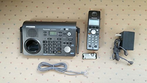 Panasonic KX-TG6702B 2-Line 5.8 GHz FHSS GigaRange Expandable Cordless Phone System with 2 Handsets,Black