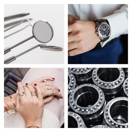 Collage of items suitable for ultrasonic cleaning