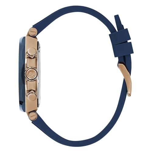 Image of Guess Collection Round 44mm Blue Dial Analog Men Watch - Z18006G7MF