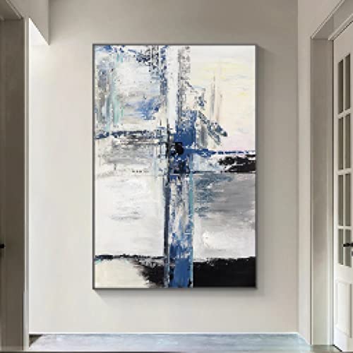 Tableau graffiti abstrait haut de gamme, toile minimaliste 70x100cm - 2