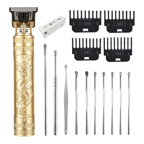 Hair Clippers for Men, Cordless Hair Clippers, Travel Small Hair Clippers 5.7" Hair Clippers Classical Sculpting Styling Rechargeable Hair Remover with 10 Pieces Earpick Cover