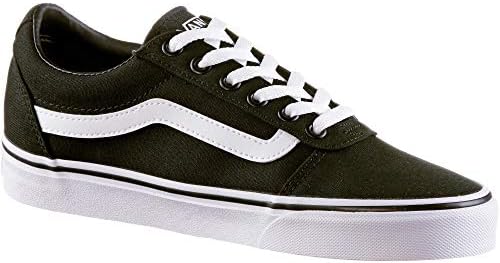 Vans Women's Low-Top Trainers Sneaker, Black Canvas Black White 187, 10 | Image 1