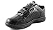 Laforst Edison 4207 Mens Leather and Manmade Straps Slip Resistant Server Waitress Slip On Sneaker Black 12