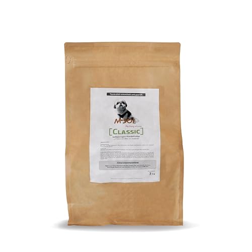 M-SOL Classic Hundefutter mit Insektenprotein – Super Gesund, Nachhaltig & Hypoallergen (3kg Packung)