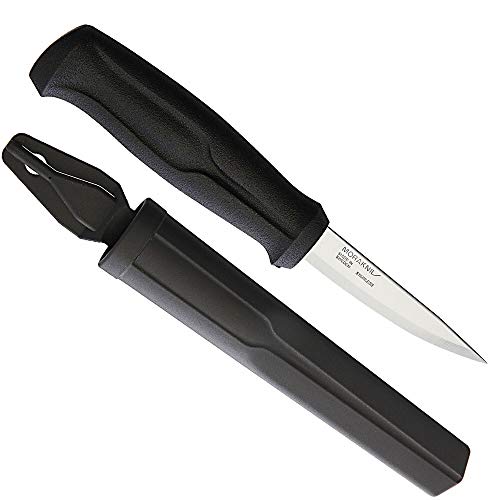 Morakniv Woodcarving Basic Sandvik Stainless Steel Wood Carving Knife With Sheath, 3 Inch #TOP1
