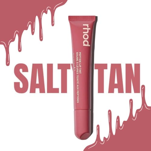 Image of Peptide Lip Tint, Glossy High-Shine Finish, Waterproof and Smudge-Proof, 12HR Wear, 10ml (SALTY TAN)