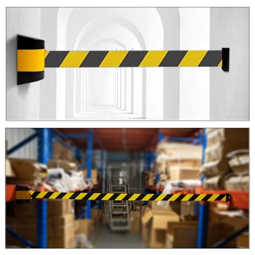 CAIFEXUE Retractable Belt Barrier, 2/3/5/10M Retractable Tape, for Blocking Traffic and Pedestrian Areas,with Automatic Rebound/a/10M/32Ft