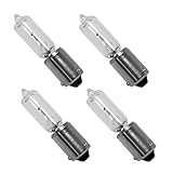 Teybouk 4 PCS Car H21W Bulb, 12V 3500K Ultra-bright Long-lasting Daytime Running Bulb Rear Fog Light, Vehicle Copper Base Tungsten Halogen Light Replacement Parts, for Most Vehicles (White)