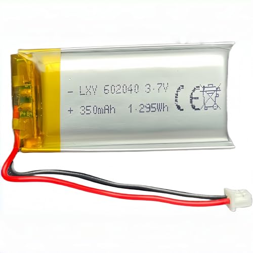 Amazon | 1Xリチウムポリマー電池 602040 リポバッテリー 3.7V350mAh