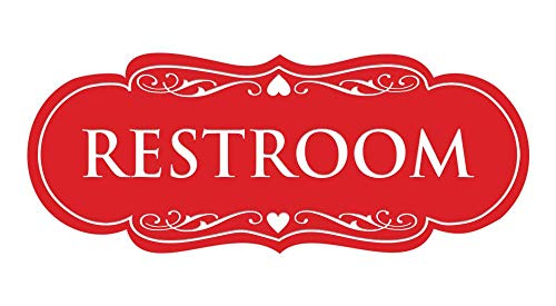 All Quality restroom wall sign - durable plastic, easy install