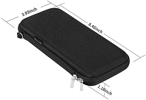 iDream365 Upgraded Hard Pencil Case Box for Audlts,Durable Pen Carrying Case with Zipper-Black