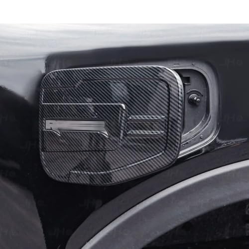 Cubierta de tapa de combustible premium estilo fibra de carbono para Ranger T9 2022-2025 4