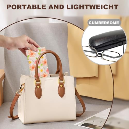 Image of Anikathy 2Pcs Sunglass Eyeglass Glasses Case Soft PU Leather with Cleaning Cloth Portable Glasses Pouch Bag for Men Women