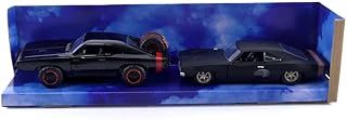 Fast & Furious 1:32 Dom's Dodge Charger & 1968 Dodge Charger Widebody Die-cast Car Twin Pack, Toys for Kids and Adults