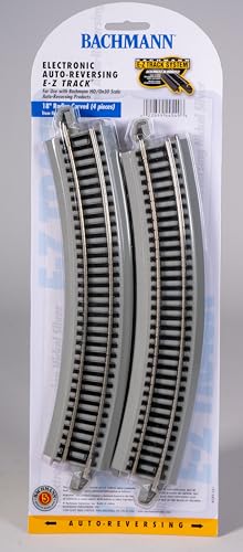 Rail de recul Radius courbé 45,7 cm Bachmann en nickel argenté pour réseau de train HO - 4
