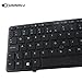 SUNMALL Keyboard Replacement with (Point Mouse) and (Big Enter Key) Compatible with HP Probook 650 g1 and 655 g1 Laptop