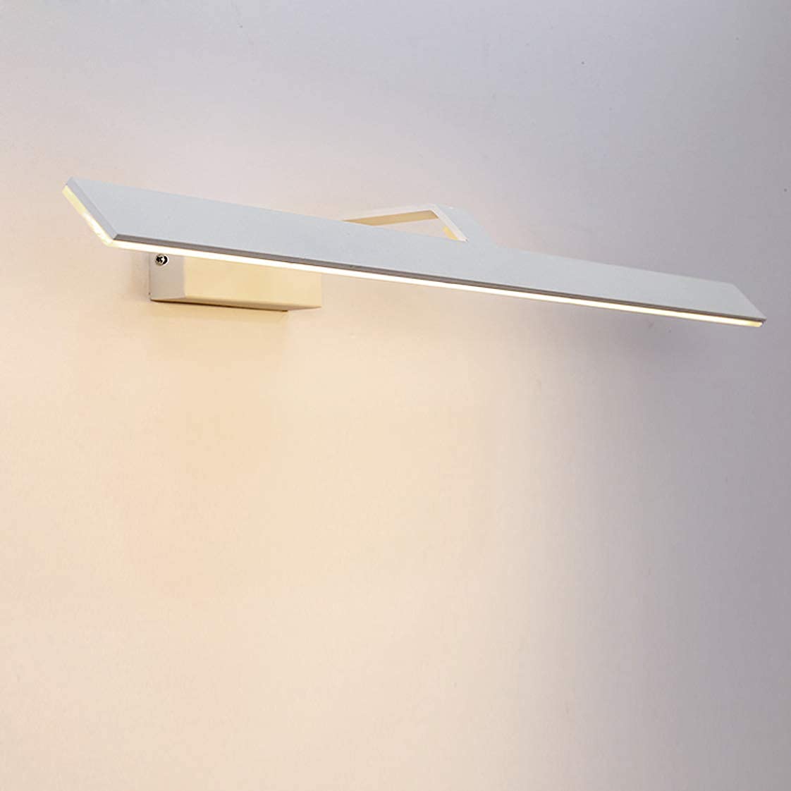 Nowoczesne oświetlenie lustra łazienkowego Oświetlenie LED do makijażu na lustrze Neutralne światło 4000 K Oprawa oświetleniowa w łazience Materiał metalowy Kinkiet do łazienki Biały 24 W / 122 CM