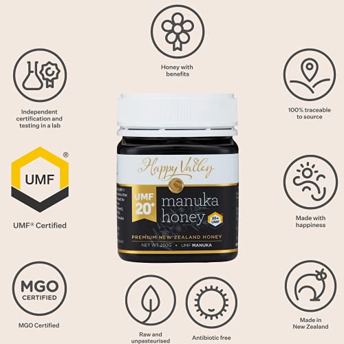 Happy Valley UMF 20+ Manuka Honing (MGO 829+), 250g (8.8oz) - Image 3