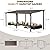 EBE 20' x 12' Gazebo, Large Wall Mounted Gazebo Pergola on Clearance, Lean to Gazebo with Sloped Roof, Heavy Duty Metal Awning Gazebo, for Patio, Porch, Backyard