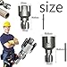 Pipe Thread Cutting Tool, Thread Trimming and Angle Bolt Repair Tool, Electric Drill Compatible Pvc Pipe Threader Kit, Garden Hose Thread Die 1/2