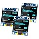APKLVSR 3PCS 0,96 Zoll OLED Display I2C 128 x 64 Pixel I2C Display Modul,kompatibel mit Arduino Raspberry Pi (Blau)