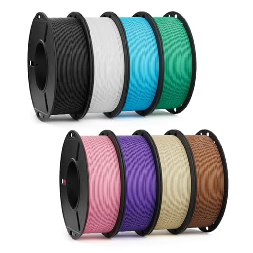 ⚡ DEEPLEE PLA+ 1.75mm 3D Printer Filament, 8 Pack 250g Bundle PLA Plus with Dimensional Accuracy +/- 0.02mm, Higher Strength and Toughness, Black/White/Pink/Purple/Sea Green/Sky Blue/Brown/Beige